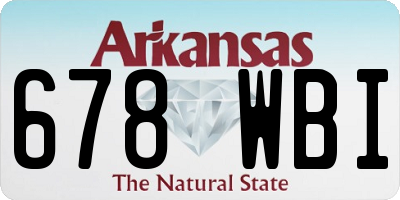 AR license plate 678WBI