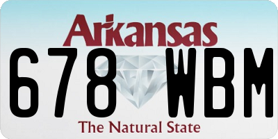 AR license plate 678WBM
