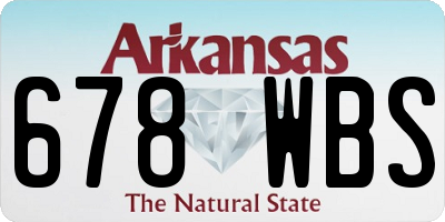 AR license plate 678WBS