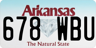 AR license plate 678WBU