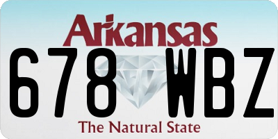 AR license plate 678WBZ