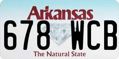 AR license plate 678WCB