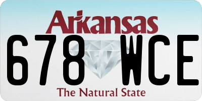 AR license plate 678WCE