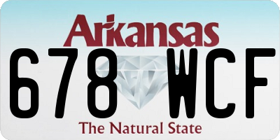 AR license plate 678WCF