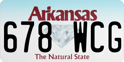 AR license plate 678WCG