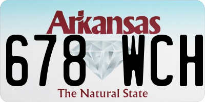 AR license plate 678WCH