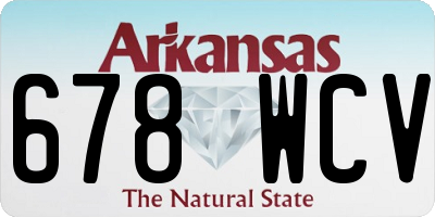 AR license plate 678WCV