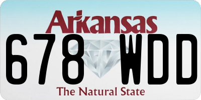 AR license plate 678WDD