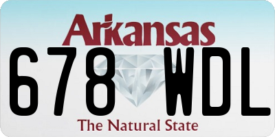 AR license plate 678WDL