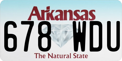 AR license plate 678WDU