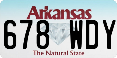 AR license plate 678WDY