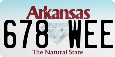 AR license plate 678WEE
