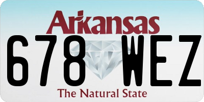 AR license plate 678WEZ