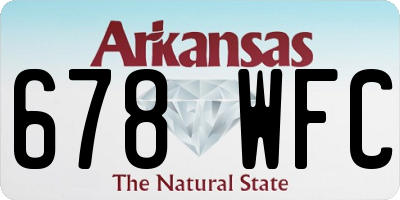 AR license plate 678WFC