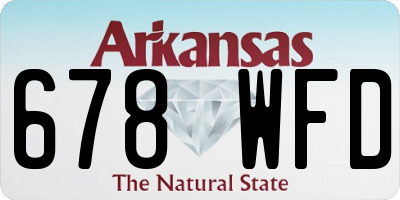 AR license plate 678WFD