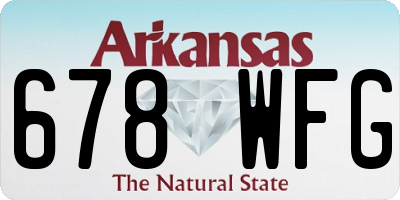 AR license plate 678WFG