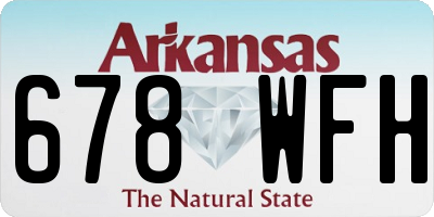 AR license plate 678WFH