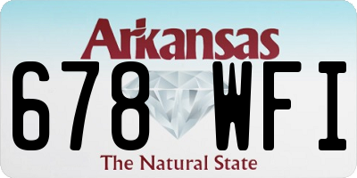 AR license plate 678WFI