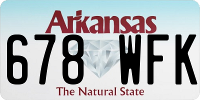 AR license plate 678WFK