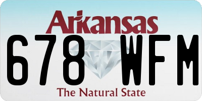 AR license plate 678WFM