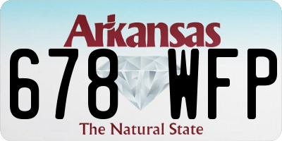 AR license plate 678WFP