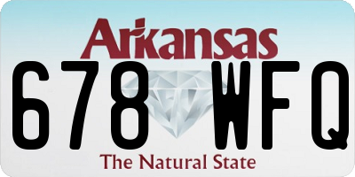 AR license plate 678WFQ