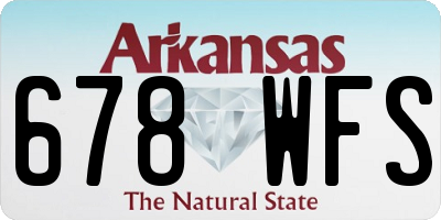 AR license plate 678WFS