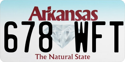 AR license plate 678WFT