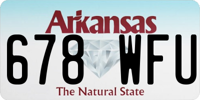 AR license plate 678WFU