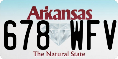 AR license plate 678WFV