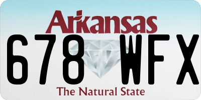 AR license plate 678WFX