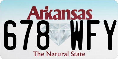 AR license plate 678WFY