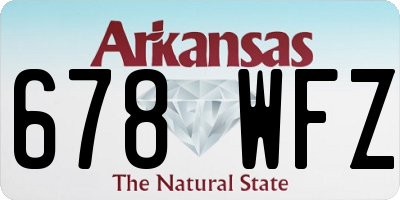 AR license plate 678WFZ