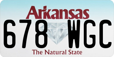 AR license plate 678WGC