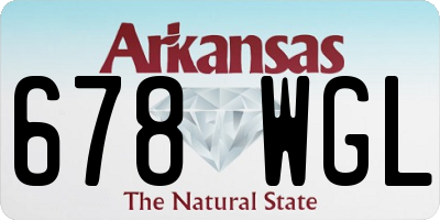 AR license plate 678WGL