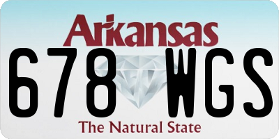 AR license plate 678WGS