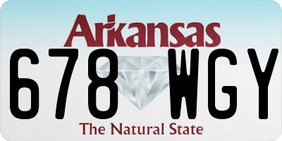 AR license plate 678WGY