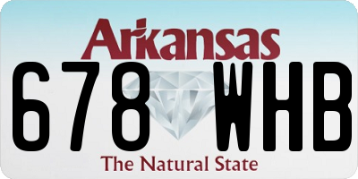 AR license plate 678WHB