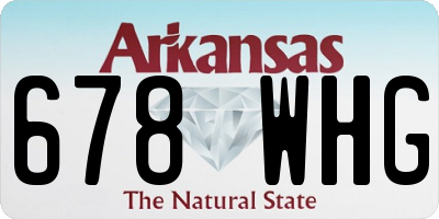 AR license plate 678WHG