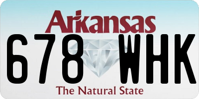 AR license plate 678WHK