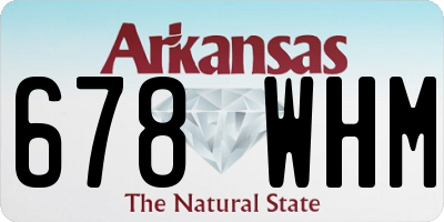 AR license plate 678WHM
