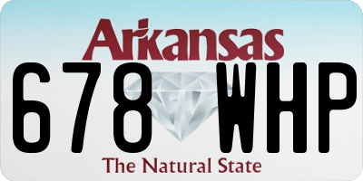 AR license plate 678WHP
