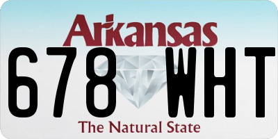 AR license plate 678WHT