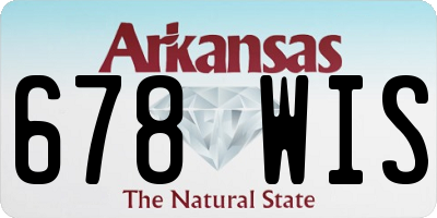 AR license plate 678WIS