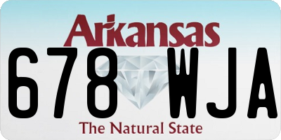 AR license plate 678WJA