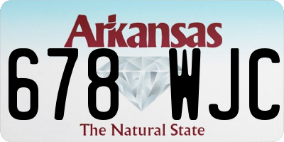AR license plate 678WJC
