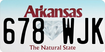 AR license plate 678WJK