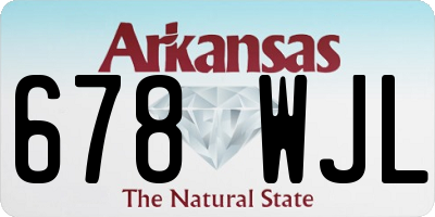 AR license plate 678WJL