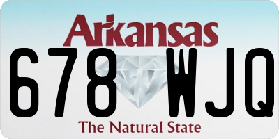 AR license plate 678WJQ