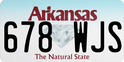 AR license plate 678WJS